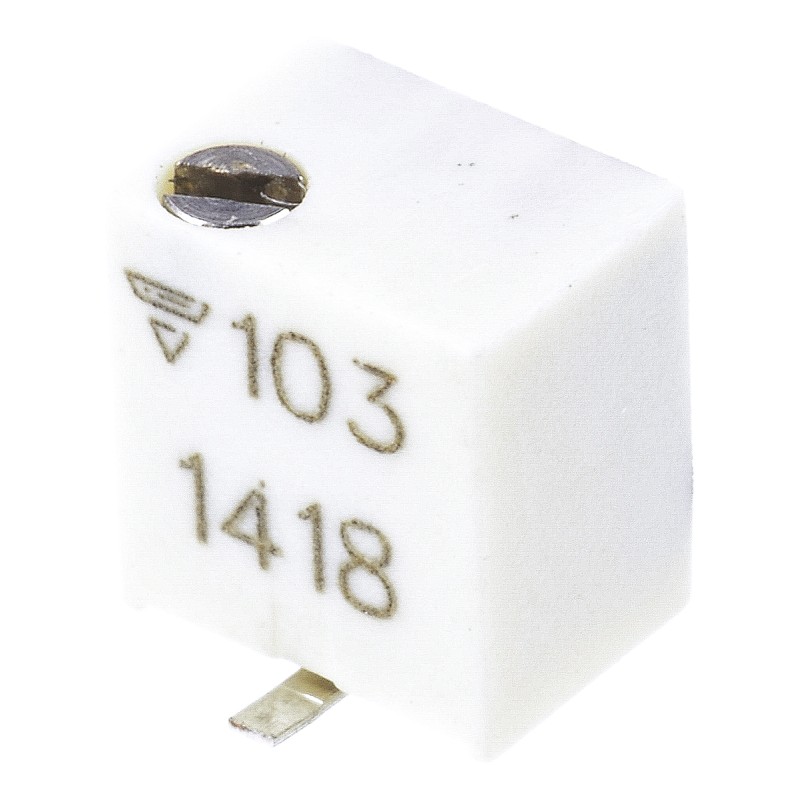 50 pcs - 10kΩ, SMD Trimmer Potentiometer 0.25W Top Adjust Vishay, TSM4