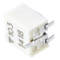 50 pcs - 10kΩ, SMD Trimmer Potentiometer 0.25W Top Adjust Vishay, TSM4