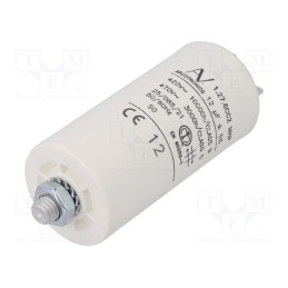 1 pcs x KEMET - C276CC25120AA0J - Capacitor: motors, run, 12uF, 420VAC, Ø35x73.5mm, -25÷85°C, ±5%