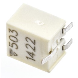 50 pcs - 50kΩ, SMD Trimmer Potentiometer 0.25W Top Adjust Vishay, TSM4