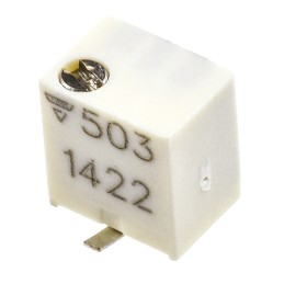 50 pcs - 50kΩ, SMD Trimmer Potentiometer 0.25W Top Adjust Vishay, TSM4