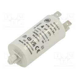 1 pcs x DUCATI ENERGIA - 416100671 - Capacitor: motors, run, 4uF, 400VAC, Ø28x55mm, -25÷85°C, ±5%