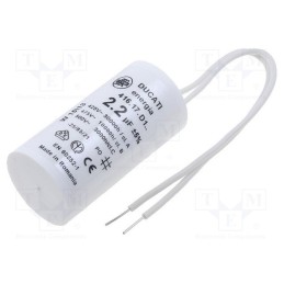 1 pcs x DUCATI ENERGIA - 41617D106 - Capacitor: motors, run, 2.2uF, 475VAC, Ø28x55mm, -25÷85°C, ±5%