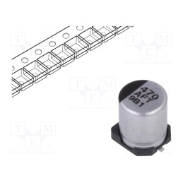 1 pcs x PANASONIC - EEEFTA471XAP - Capacitor: electrolytic, low ESR, SMD, 470uF, 10VDC, Ø6.3x7.7mm