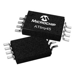 5 pcs - Microchip ATTINY45-20XU, 8bit AVR Microcontroller, ATtiny45, 20MHz, 4 kB Flash, 8-Pin TSSOP