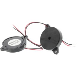 5 pcs - RS PRO 90dB Panel Mount Continuous External Piezo Buzzer, 34 x 24 x 5mm, 30V ac Max