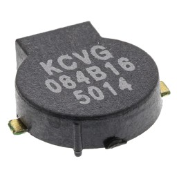 5 pcs - RS PRO 90dB SMD External Magnetic Buzzer Component, 10.5 x 10.4 x 2.5mm, 2.4V Min, 4.5V Max