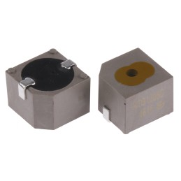 5 pcs - RS PRO 94dB SMD Continuous Internal Magnetic Buzzer Component, 12.8 x 12.8 x 10mm, 4V Min, 7V Max