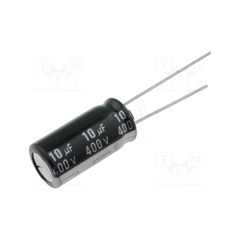 1 pcs x PANASONIC - ECA2GHG100 - Capacitor: electrolytic, 10uF, 400VDC