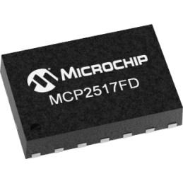 2 pcs - Microchip MCP2517FD-H/JHA, CAN Controller 8Mbps CAN 2.0B, 14-Pin VDFN