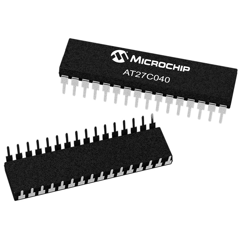 2 pcs - Microchip 4Mbit EPROM 32-Pin PDIP, AT27C040-90PU