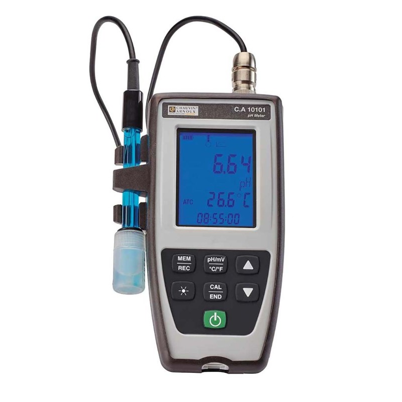 1 pcs - Chauvin Arnoux CA 10101 pH Meter, 0.01pH Resolution, 16pH Max, +120 °C Max