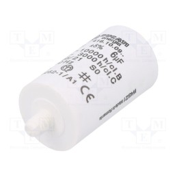 1 pcs x DUCATI ENERGIA - 416100927 - Capacitor: motors, run, 6uF, 425VAC, Ø32x55mm, -25÷85°C, ±5%