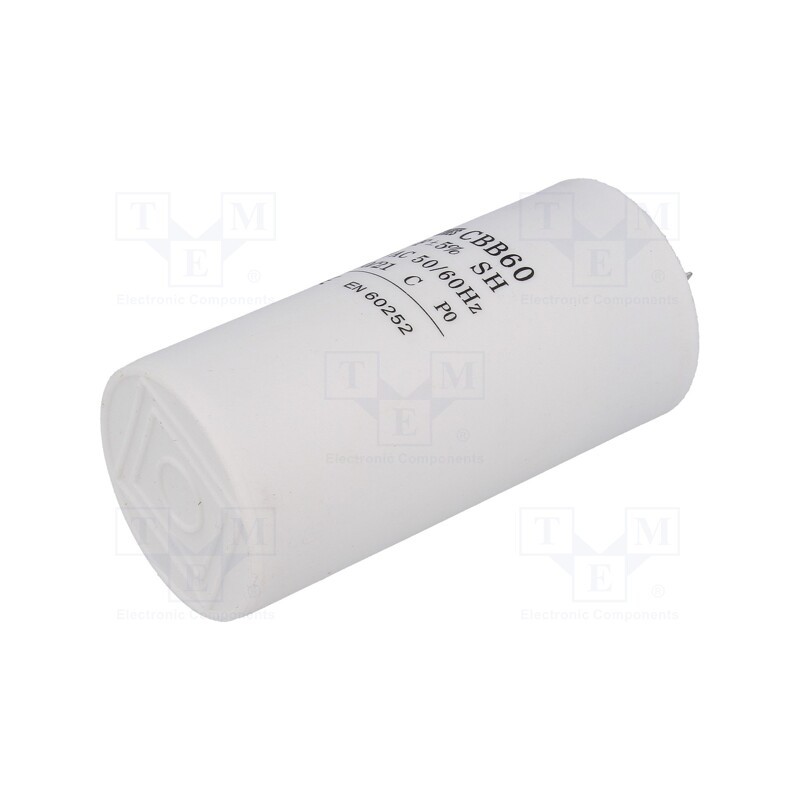 1 pcs x SR PASSIVES - CBB60A-50/450 - Capacitor: motors, run, 50uF, 450V, Ø50x100mm,Ø50x106mm, -25÷70°C