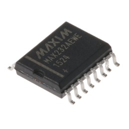 2 pcs - Maxim Integrated MAX232AEWE+ Line Transceiver, 16-Pin SOIC W