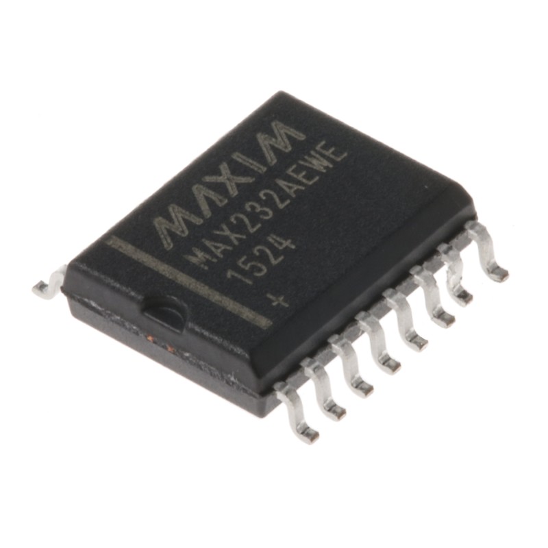 2 pcs - Maxim Integrated MAX232AEWE+ Line Transceiver, 16-Pin SOIC W