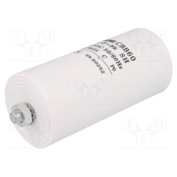 1 pcs x SR PASSIVES - CBB60E-40/450 - Capacitor: motors, run, 40uF, 450V, Ø50x106mm, -25÷70°C, ±5%, 3000h