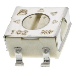 10 pcs - 1kΩ, SMD Trimmer Potentiometer 0.25W Top Adjust Bourns, 3314