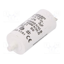 1 pcs x DUCATI ENERGIA - 416100327 - Capacitor: motors, run, 3uF, 425VAC, Ø28x55mm, -25÷85°C, ±5%