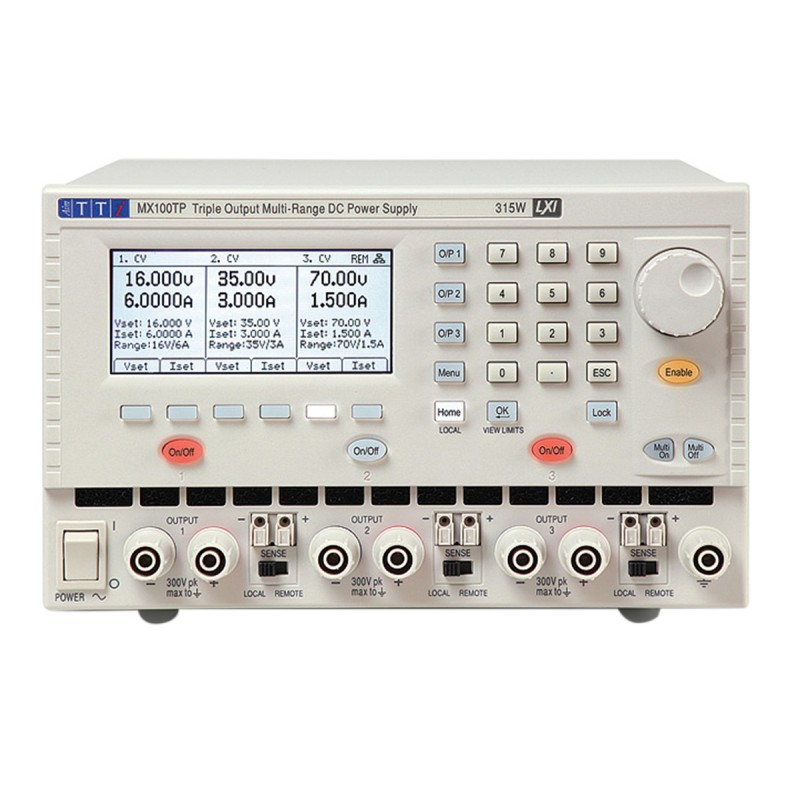 1 pcs - Aim-TTi MX Series Digital Bench Power Supply, 0 - 16V, 0 - 3A, 3-Output, 315W - UKAS Calibrated