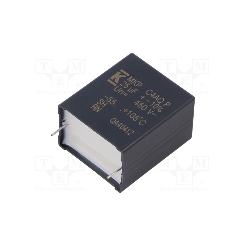 1 pcs x KEMET - C4AQGBU5250P12K - Capacitor: polypropylene, DC-Link, 25uF, ESR: 4.8mΩ, THT, ±10%