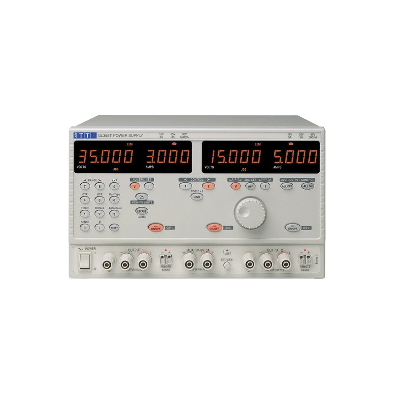 1 pcs - Aim-TTi QL Series II Series Digital Bench Power Supply, 0 - 35V, 3A, 3-Output, 228W - UKAS Calibrated
