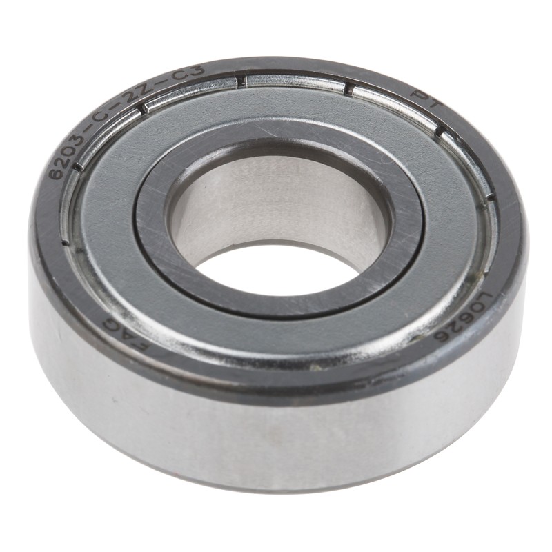 1 pcs - FAG 6203-C-2Z-C3 Single Row Deep Groove Ball Bearing- Both Sides Shielded 17mm I.D, 40mm O.D