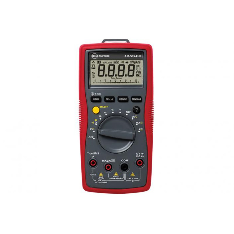 1 pcs - Beha-Amprobe AM-535-EUR Handheld Digital Multimeter, True RMS, 20A ac Max, 20A dc Max, 600V ac Max