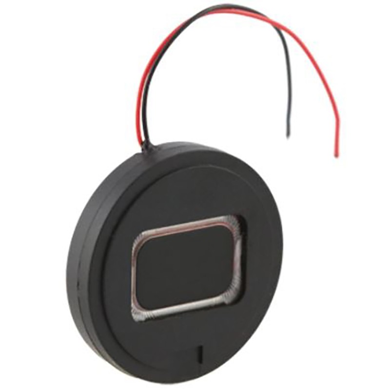 2 pcs - RS PRO 8Ω 0.8W Miniature Speaker 27mm Dia. , 50mm Lead Length, 27 (Dia.) x 4.9mm