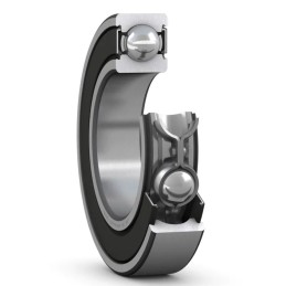 1 pcs - SKF 6304-2RSH/C3 Single Row Deep Groove Ball Bearing- Both Sides Sealed 20mm I.D, 52mm O.D