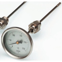 1 pcs - Jumo Immersion Dial Thermometer -50 - +50 °C, 608002/0110-357-841-10-104-26-26-100/430