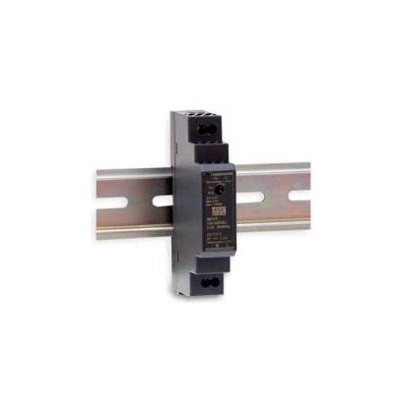 1 pcs - MEAN WELL HDR Switch Mode DIN Rail Power Supply, 120 - 370 V dc, 85 - 264 V ac, 12V dc dc Output, 1.25A