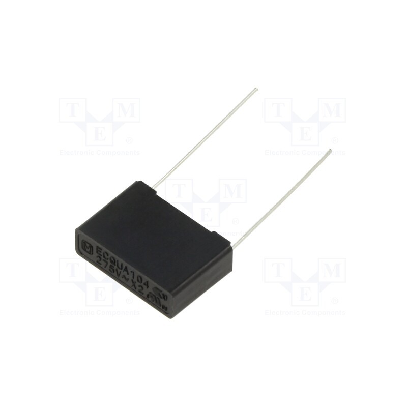 1 pcs x PANASONIC - ECQUAAF104T1 - Capacitor: polypropylene, ECQUA, 0.1uF, 17.5x12x5mm, THT, ±10%