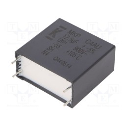 1 pcs x KEMET - C4AUOBW5125M3FJ - Capacitor: polypropylene, DC-Link, 12.5uF, ESR: 5.8mΩ, THT, ±5%