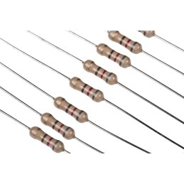100 pcs - TE Connectivity 820Ω Carbon Film Resistor 0.5W ±5% CFR50J820R