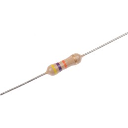 100 pcs - TE Connectivity 47kΩ Carbon Film Resistor 0.5W ±5% CFR50J47K