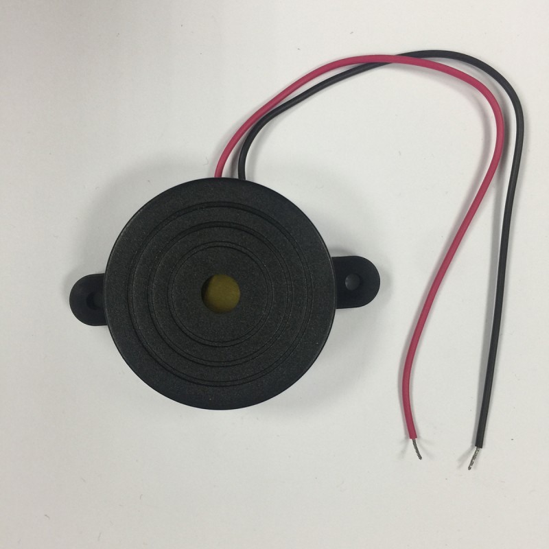 2 pcs - RS PRO 81dB Screw Mount Fast Pulse Piezo Buzzer, 41.8 (Dia.) x H16.0mm, 3V dc Min, 20V dc Max