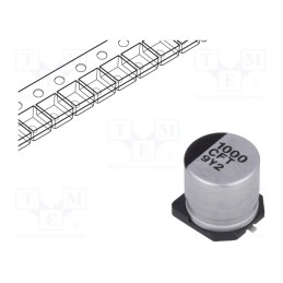 1 pcs x PANASONIC - EEEFT1C102AP - Capacitor: electrolytic, low ESR, SMD, 1000uF, 16VDC, Ø10x10.2mm