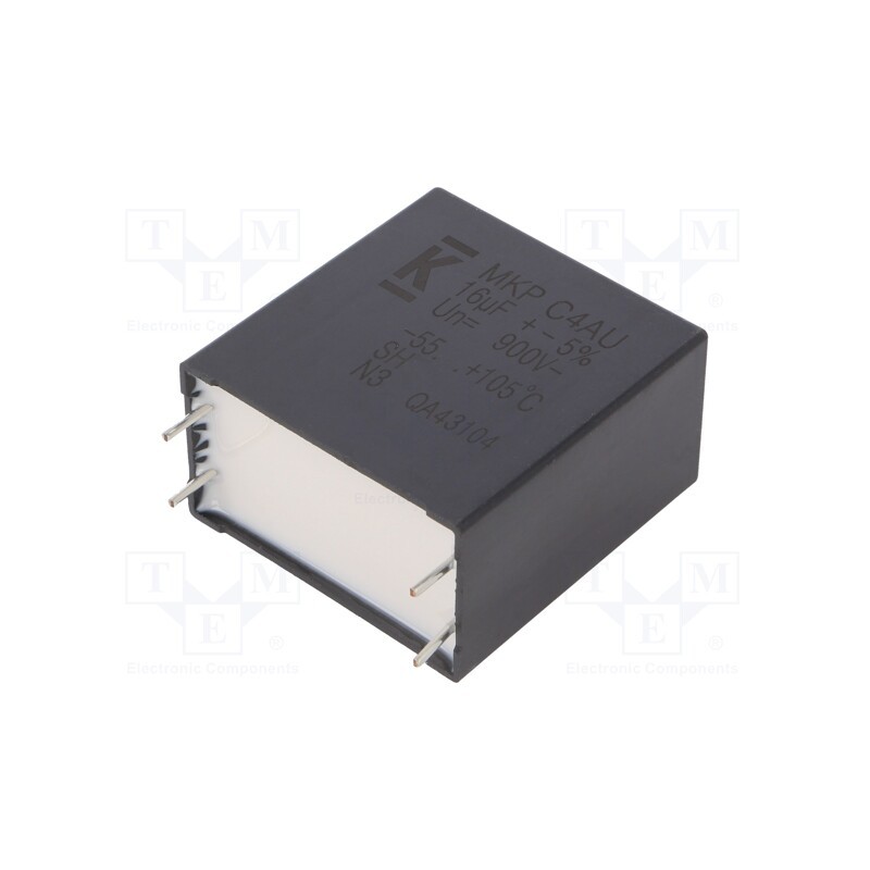 1 pcs x KEMET - C4AUOBW5160M3HJ - Capacitor: polypropylene, DC-Link, 16uF, ESR: 4.6mΩ, THT, ±5%, 18.1A