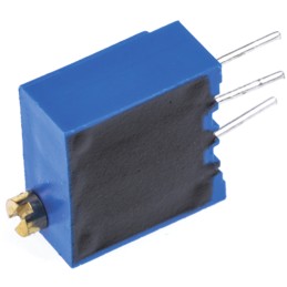 1 pcs - Vishay 64W Series 19 (Electrical), 22 (Mechanical)-Turn Through Hole Trimmer Resistor with Pin Terminations, 50kΩ ±10%