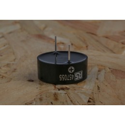 5 pcs - RS PRO 95dB Through Hole Continuous Internal Piezo Buzzer, 23.5 (Dia.) x 9.5mm, 3V dc Min, 30V dc Max