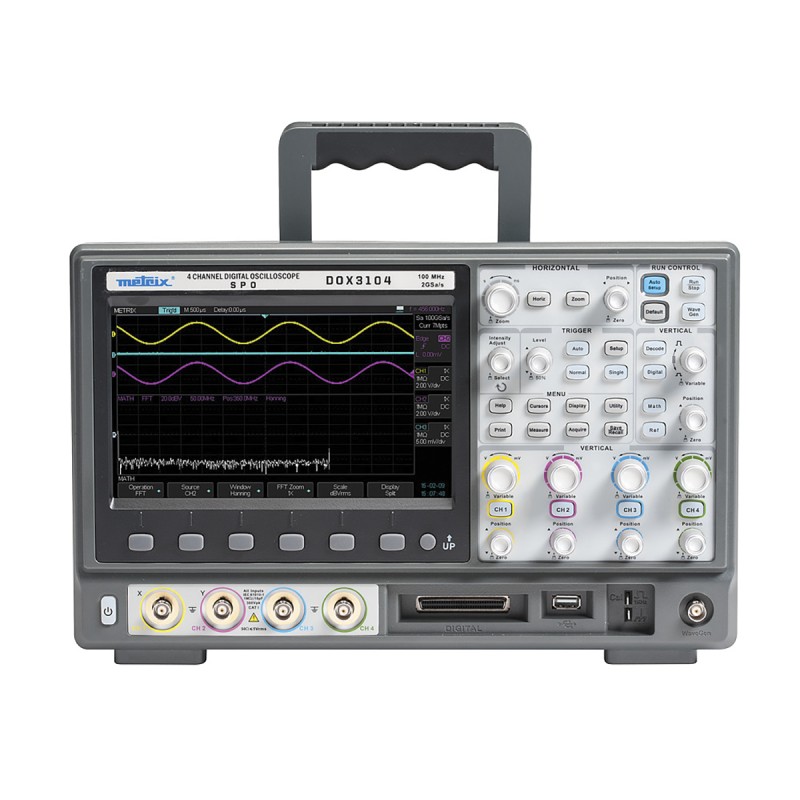 1 pcs - Metrix DOX 3104 DOX3000 Series Digital Bench Oscilloscope, 4 Analogue Channels, 100MHz