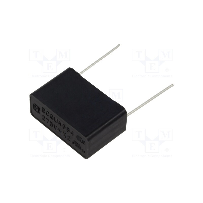 1 pcs x PANASONIC - ECQUAAF684M - Capacitor: polypropylene, ECQUA, 0.68uF, 26x17x10mm, THT, ±20%