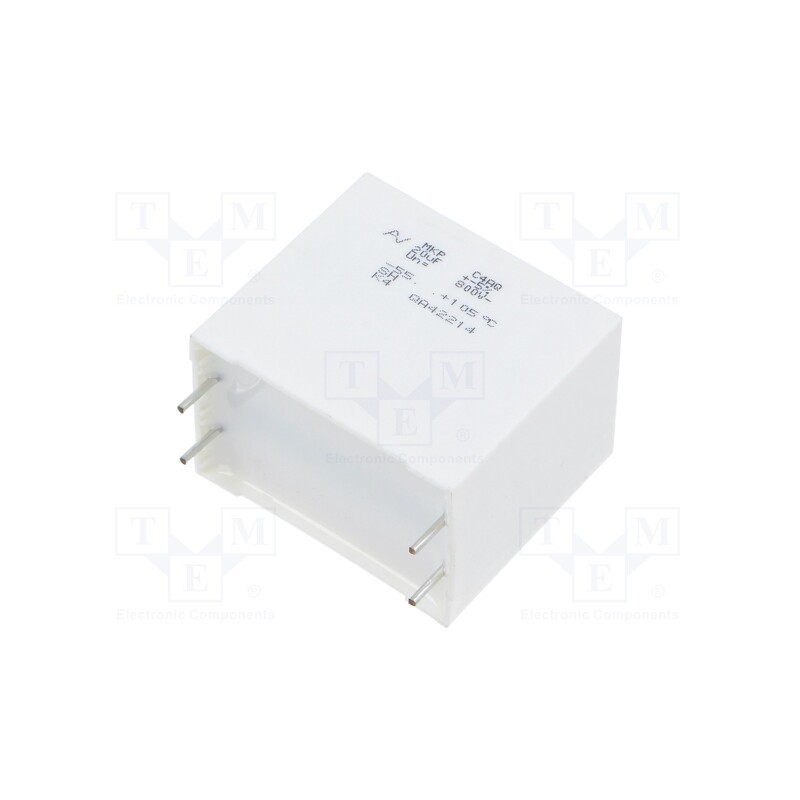 1 pcs x KEMET - C4AQIBW5200A3JJ - Capacitor: polypropylene, DC-Link, 20uF, ESR: 4.7mΩ, THT, ±5%, C4AQ