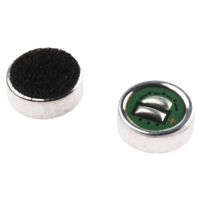 5 pcs - RS PRO Omni-Directional, Surface Mount 6mm Microphone Condenser -42dB