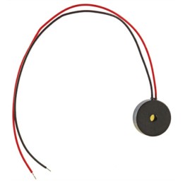 5 pcs - RS PRO 80dB Wire Leads Magnetic Buzzer Component, 10 (Dia.) x 3.2mm, 1V ac Min, 3V ac Max
