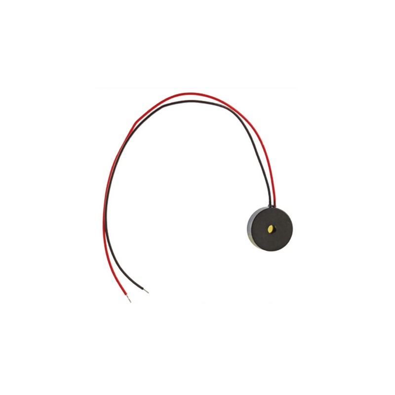 5 pcs - RS PRO 80dB Wire Leads Magnetic Buzzer Component, 10 (Dia.) x 3.2mm, 1V ac Min, 3V ac Max