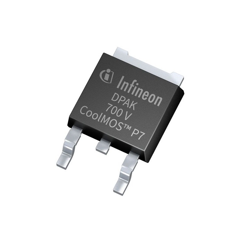 50 pcs - N-Channel MOSFET, 4 A, 700 V, 3-Pin DPAK Infineon IPD70R1K4P7SAUMA1