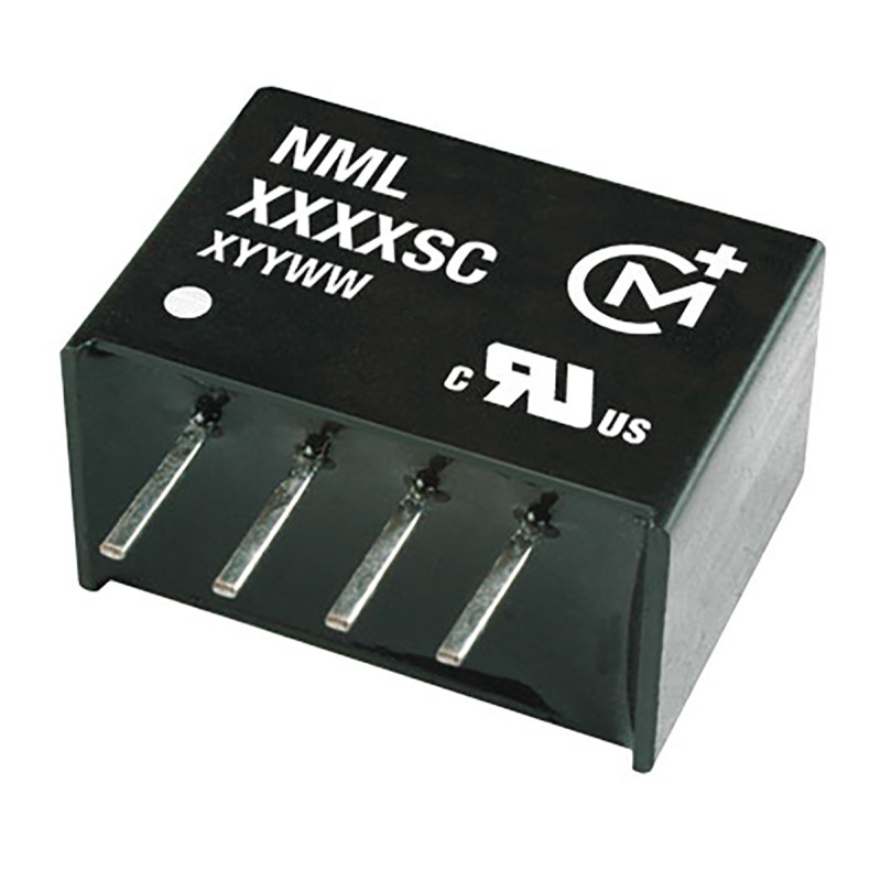 1 pcs - Murata Power Solutions NML DC-DC Converter, 15V dc/ 133mA Output, 4.5 - 5.5 V dc Input, 2W, Through Hole, +85°C