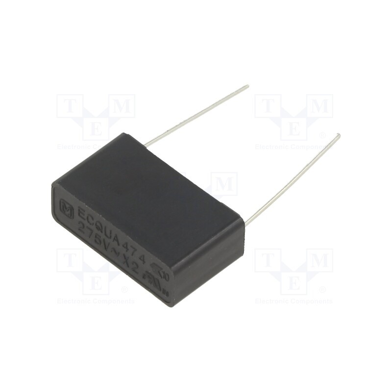 1 pcs x PANASONIC - ECQUAAF474T1 - Capacitor: polypropylene, ECQUA, 0.47uF, 26x15x8.5mm, THT, ±10%